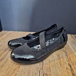 WESTYN Kim‎ Roger's Women's Black Ballet Flats Mary Jane Comfort Shoes 7M